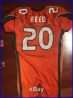 Ed Reed Game-issued Signed Jersey Miami 
