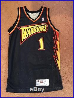 muggsy bogues golden state warriors jersey