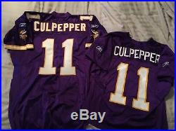 04 Daunte Culpepper Game Issued Minnesota Vikings Jersey AND 02 Practice Jersey