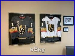 #1 Game Used Away & #1 Game Issued Home Jersey Vegas Golden Knights VGK 2017-18