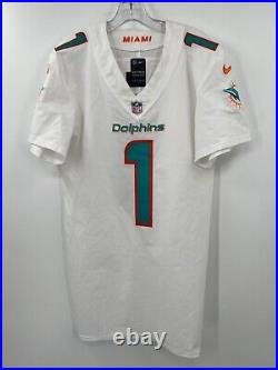 #1 Tua Tagovailoa Miami Dolphins Nike Team Issued Sample Jersey Sz-42 Q-bk