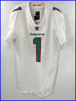 #1 Tua Tagovailoa Miami Dolphins Nike Team Issued Sample Jersey Sz-46 Q-bk