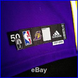 100% Authentic Adidas Kobe Bryant Lakers 07 08 Team Issued Pro Cut Game Jersey
