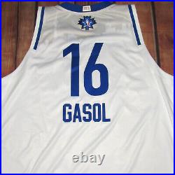 100% Authentic Adidas Pau Gasol 2016 NBA All Star Pro Cut Game Issued Jersey