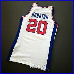 100% Authentic Allan Houston Champion 94 95 Pistons Game Issued Worn Jersey