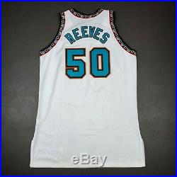 100% Authentic Bryant Reeves Champion 97 98 Grizzlies Game Issued Jersey 50+4