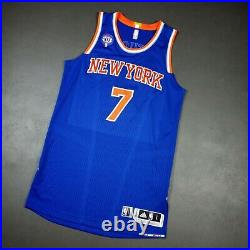 100% Authentic Carmelo Anthony 2015 Knicks Game Issued Jersey Size L+2 Mens