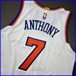 100% Authentic Carmelo Anthony Adidas 2016 Knicks Game Issued Jersey Size L+2