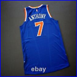 100% Authentic Carmelo Anthony Adidas Knicks Game Issued Jersey Size L+2 Mens