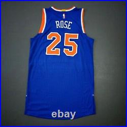 100% Authentic Derrick Rose 2015 Knicks Game Issued Jersey Size XL+2