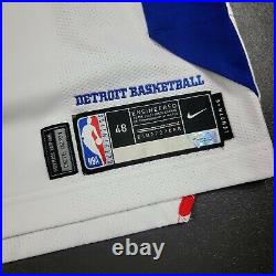 100% Authentic Derrick Rose Detroit Pistons Game Issued Jersey Fanatic COA 48+6