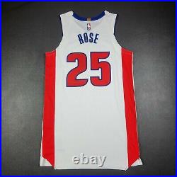 100% Authentic Derrick Rose Detroit Pistons Game Issued Jersey Fanatic COA 48+6