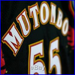 100% Authentic Dikembe Mutombo Champion 98 99 Team Issued Pro Cut Game Jersey