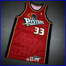 100% Authentic Grant Hill Vintage Nike 99 00 Detroit Pistons Game Issued Jersey