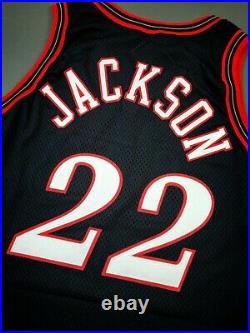 100% Authentic Jimmy Jackson Champion 97 98 Sixers Game Issued Jersey 46+3
