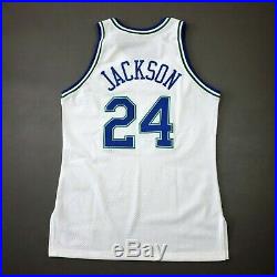 100% Authentic Jimmy Jackson Champion Mavericks 93 94 Game Worn Issued Jersey