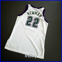 100% Authentic Johnny Newman Champion 95 96 Bucks Game Worn Used Issued Jersey