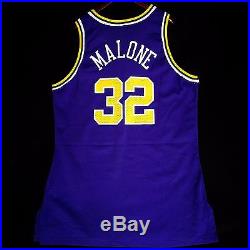 100% Authentic Karl Malone 95 96 Champion Game Issued Jazz Jersey