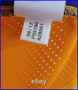 100% Authentic Los Angeles Lakers Game Worn Issued Yellow Rev30 Jersey XL