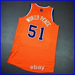 100% Authentic Metta World Peace Ron Artest 2013 Knicks Game Issued Jersey 2XL