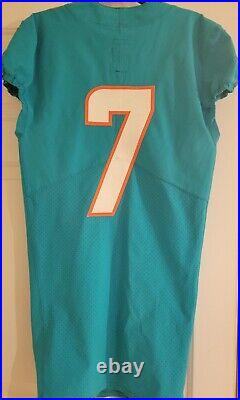 100% Authentic Nike 2017 Miami Dolphins Team Issued Game Issued Jersey M-L 38