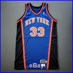 100% Authentic Patrick Ewing 99 00 New York Knicks Game Worn Issued Jersey Used