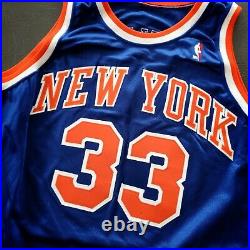100% Authentic Patrick Ewing Champion 92 93 Knicks Game Issued Jersey 48+6 Mens