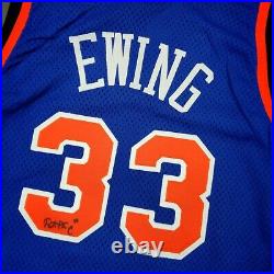 100% Authentic Patrick Ewing Signed Champion 95 96 Knicks Game Issued Jersey