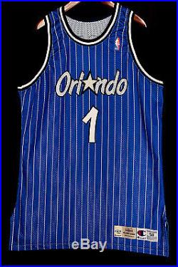 100% Authentic Penny Hardaway Champion Game Issued Signed Magic Jersey JSA LOA