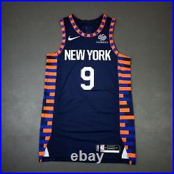 100% Authentic RJ Barrett Nike NY Knicks City Game Issued Jersey Size 46+4