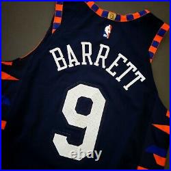 100% Authentic RJ Barrett Nike NY Knicks City Game Issued Jersey Size 46+4