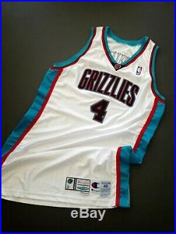 100% Authentic Stromile Swift Champion 00 01 Grizzlies Game Issued Jersey worn
