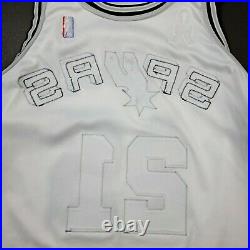 100% Authentic Tim Duncan Nike 2001 2002 Spurs Game Issued Jersey Mens 911