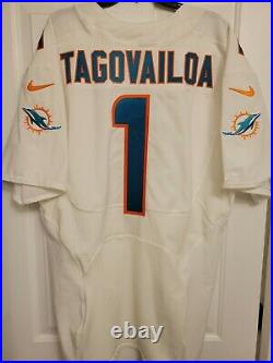 100% Authentic Tua Tagovailoa Game Issued Miami Dolphins Nike Jersey Men's XL 46