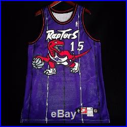 100% Authentic Vince Carter Nike 98 99 Game Issued Raptors Jersey