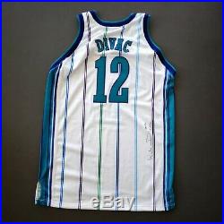 100% Authentic Vlade Divac Starter 97 98 Hornets Game Worn Issued Signed Jersey