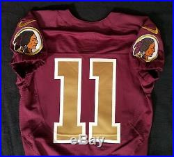 #11 No Name of Washington Redskins NFL Locker Room Game Issued Alternate Jersey