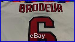 15-'16 Game Issued ECHL ADK Thunder Mathieu Brodeur Autism Jersey Calgary