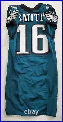#16 Brad Smith of Philadelphia Eagles NFL Locker Room Game Issued Jersey