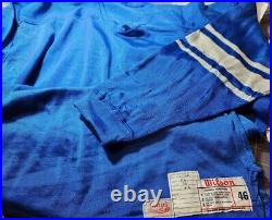 1960 Detroit Lions Blue Durene jersey. Team Issued