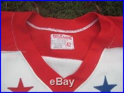 1970s Ron Low Washington Capitals Home Game Issued Used Jersey