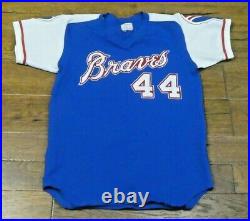 1974 Hank Aaron Team Issued Game Cut Jersey (No Use) Closest To A Game Jersey