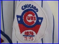 1976 Chicaga Cubs Baseball CENTENNIAL Game Jersey Issued to #21 Mike Adams