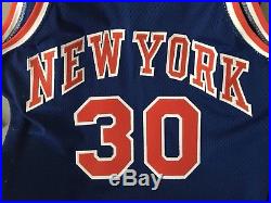 1980s New York Knicks 46 2 LB Sandknit Cosby Bernard King Game Issued Jersey