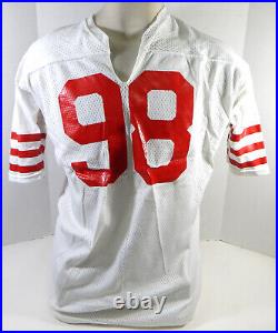 1980s San Francisco 49ers #98 Game Issued White Jersey 48 DP26611