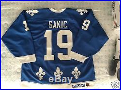 1990-1991 Joe Sakic Game Issued QUEBEC NORDIQUES ROAD JERSEY