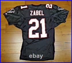 1990's Atlanta Falcons Football #21 Zabel Game Used Issued Jersey