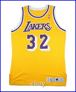 1991 Magic Johnson Game Used Issued La Lakers Jersey Identical Tagging Mears A10