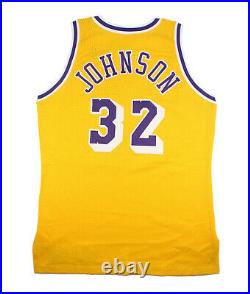 1991 Magic Johnson Game Used Issued La Lakers Jersey Identical Tagging Mears A10