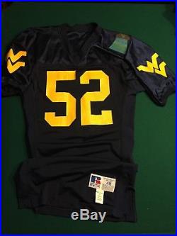 1991 WVU West Virginia Mountaineers Game Issued / Worn Jersey RARE 100Year Patch